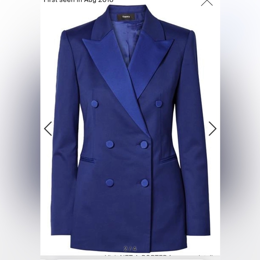 Theory cobalt blazer - Picture 2 of 6